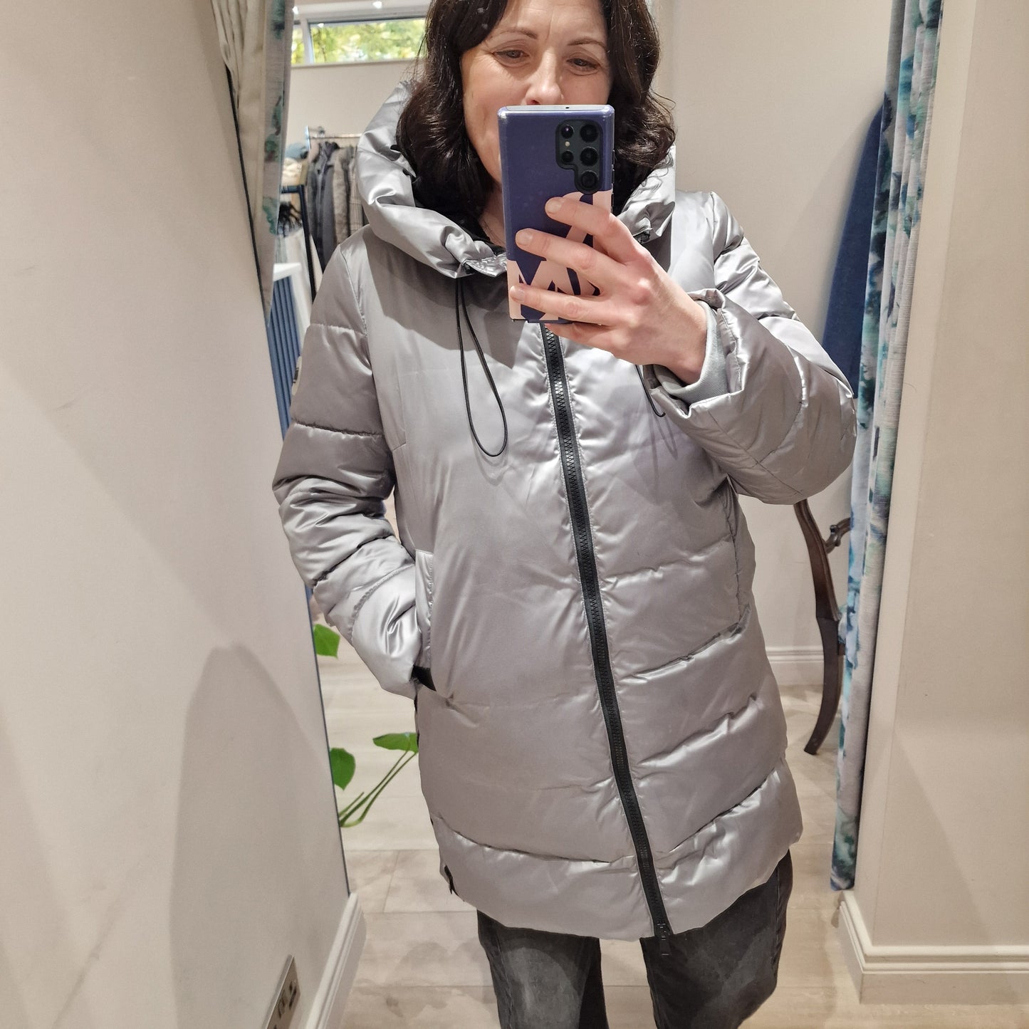 MDM Silver Padded Coat - 16