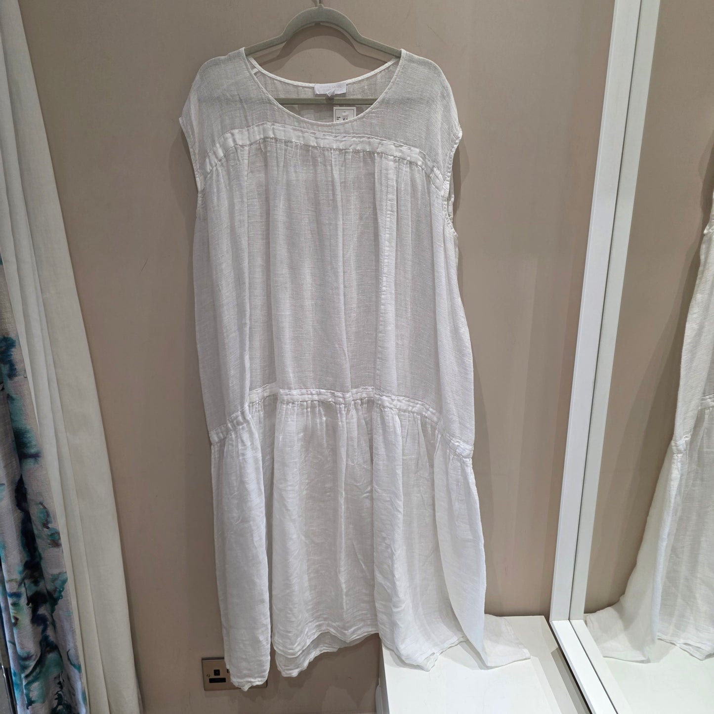 White Label Gauzy Linen Oversized Dress - S/M