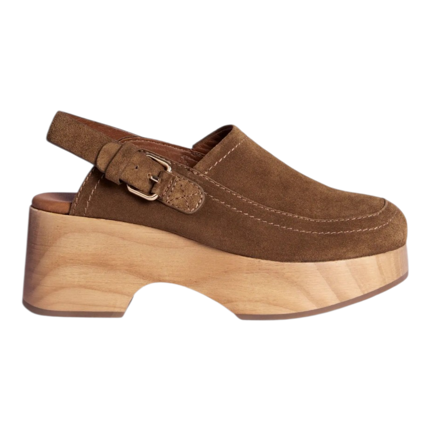 Me and Em Brown Suede Clogs - 7