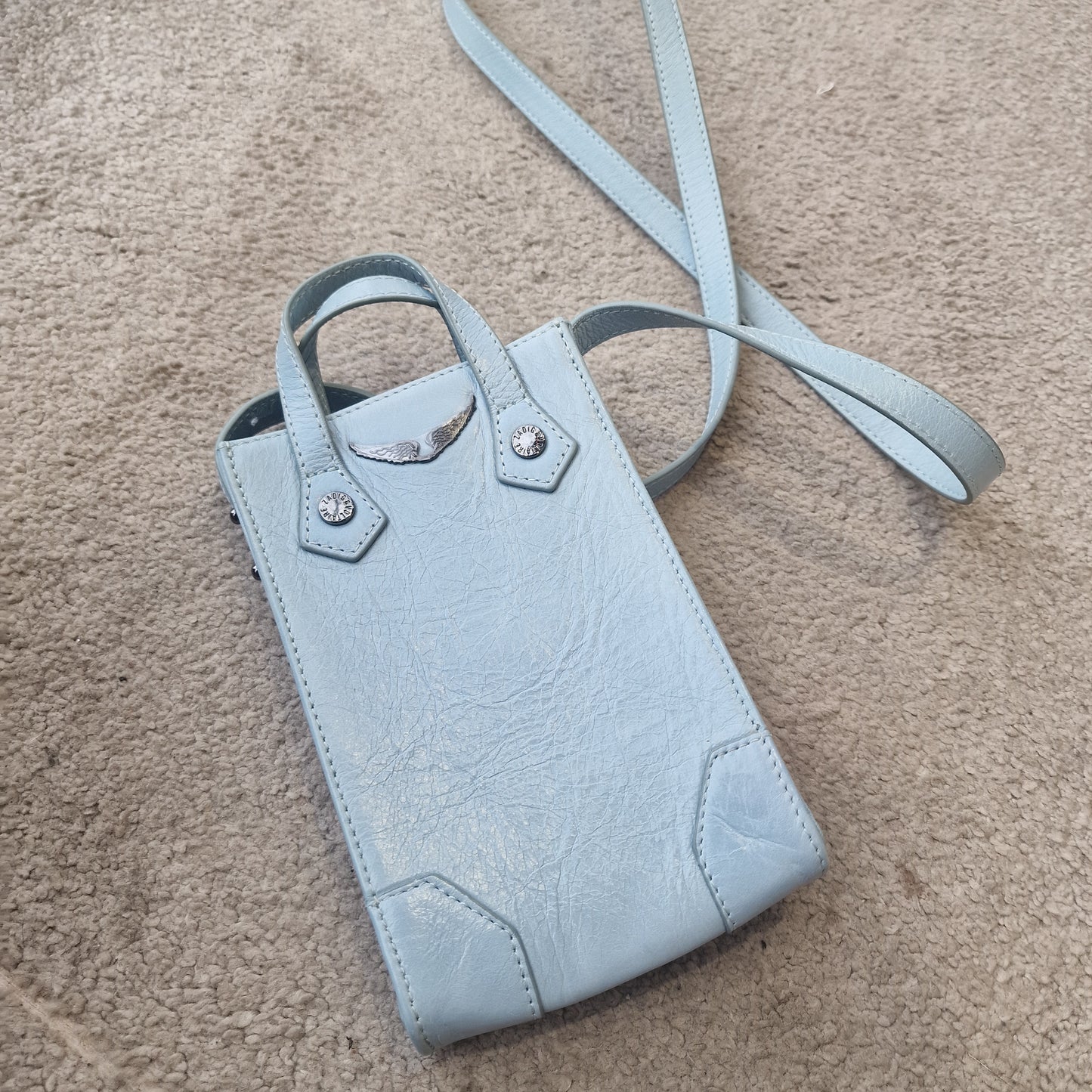 Zadig & Voltaire Baby Blue Phone Case Bag