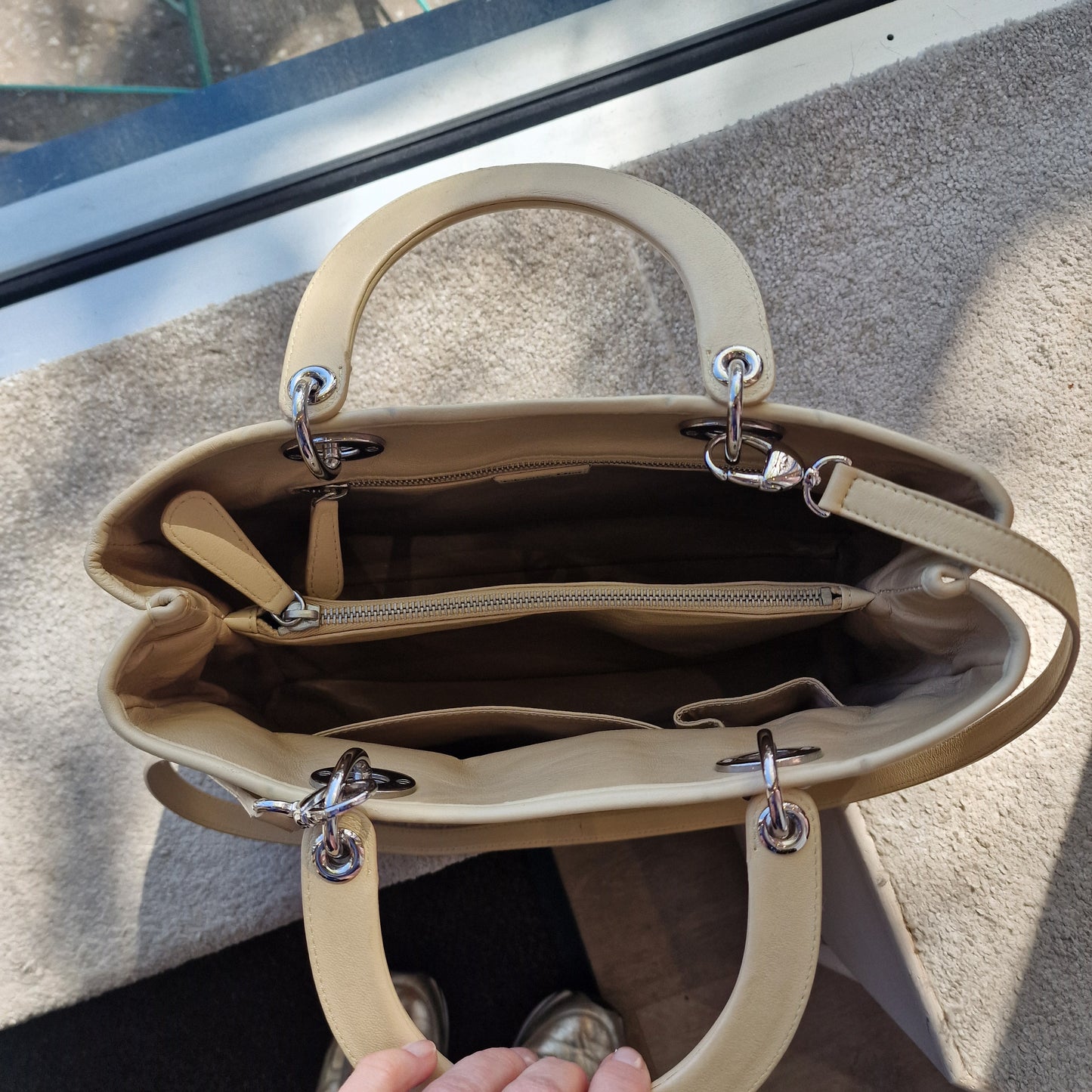Lady Dior Avenue Bag, Beige