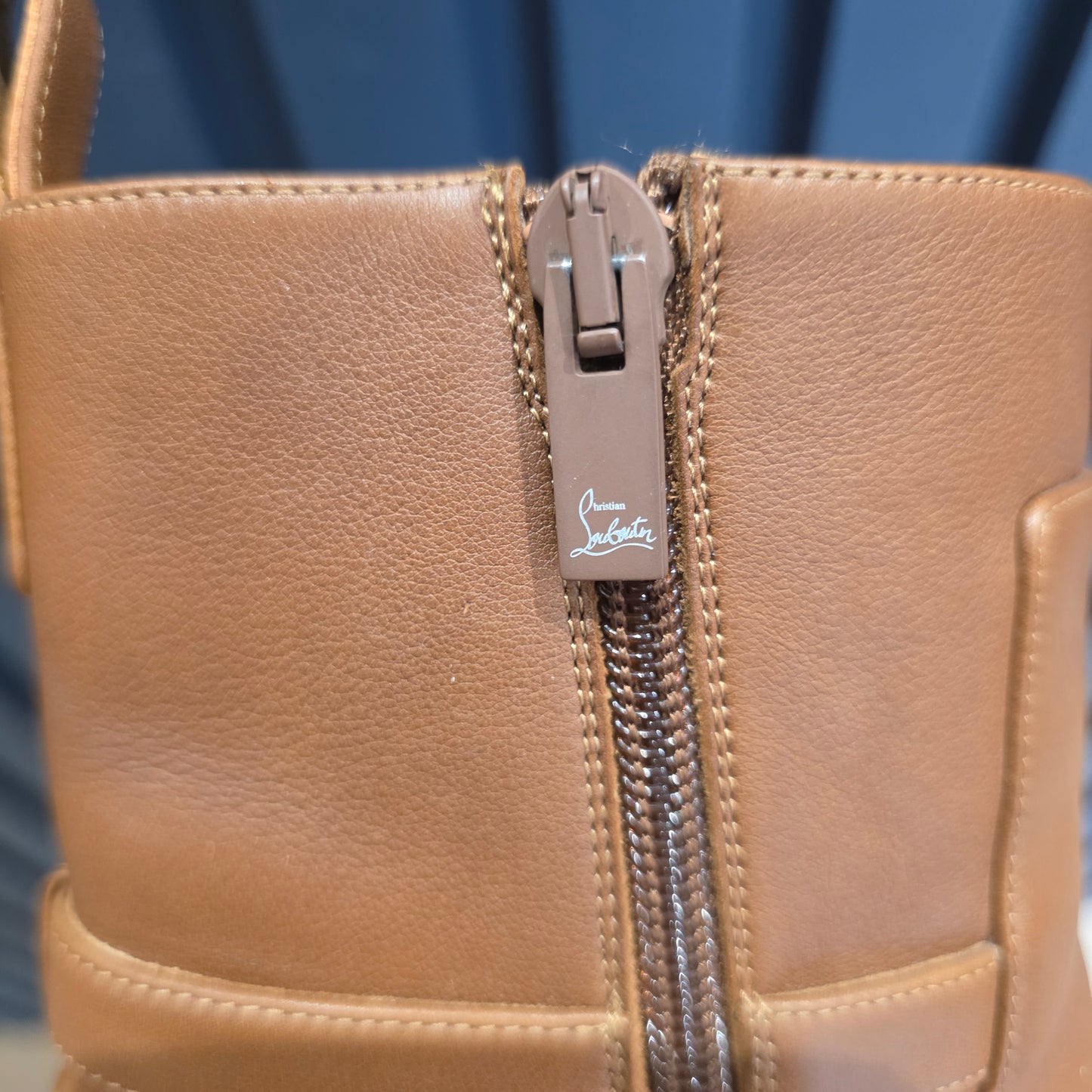 Christian Louboutin Tan Leather Lock Booty 70 -