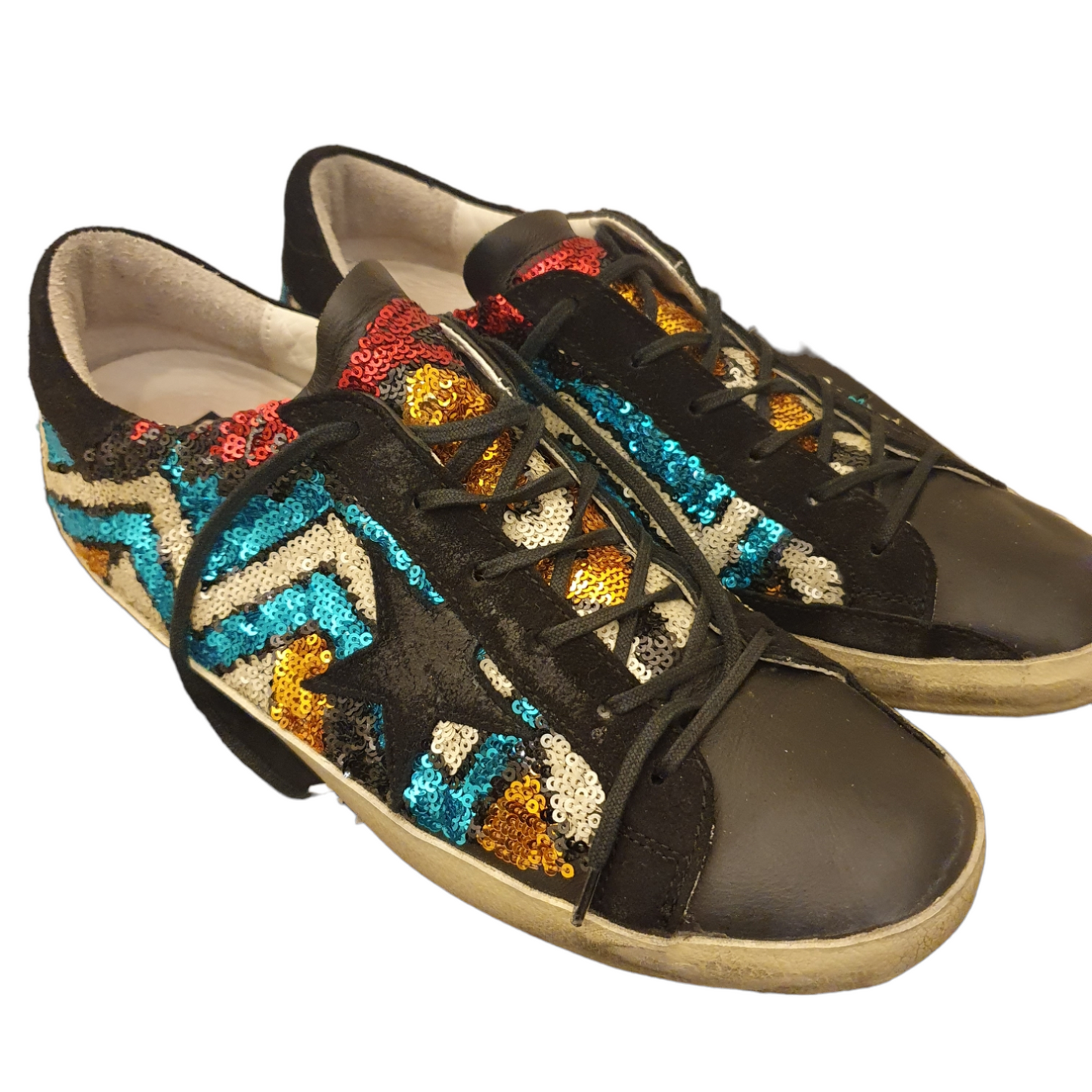 Golden  Goose Multicoloured Superstar Sneakers, size 41