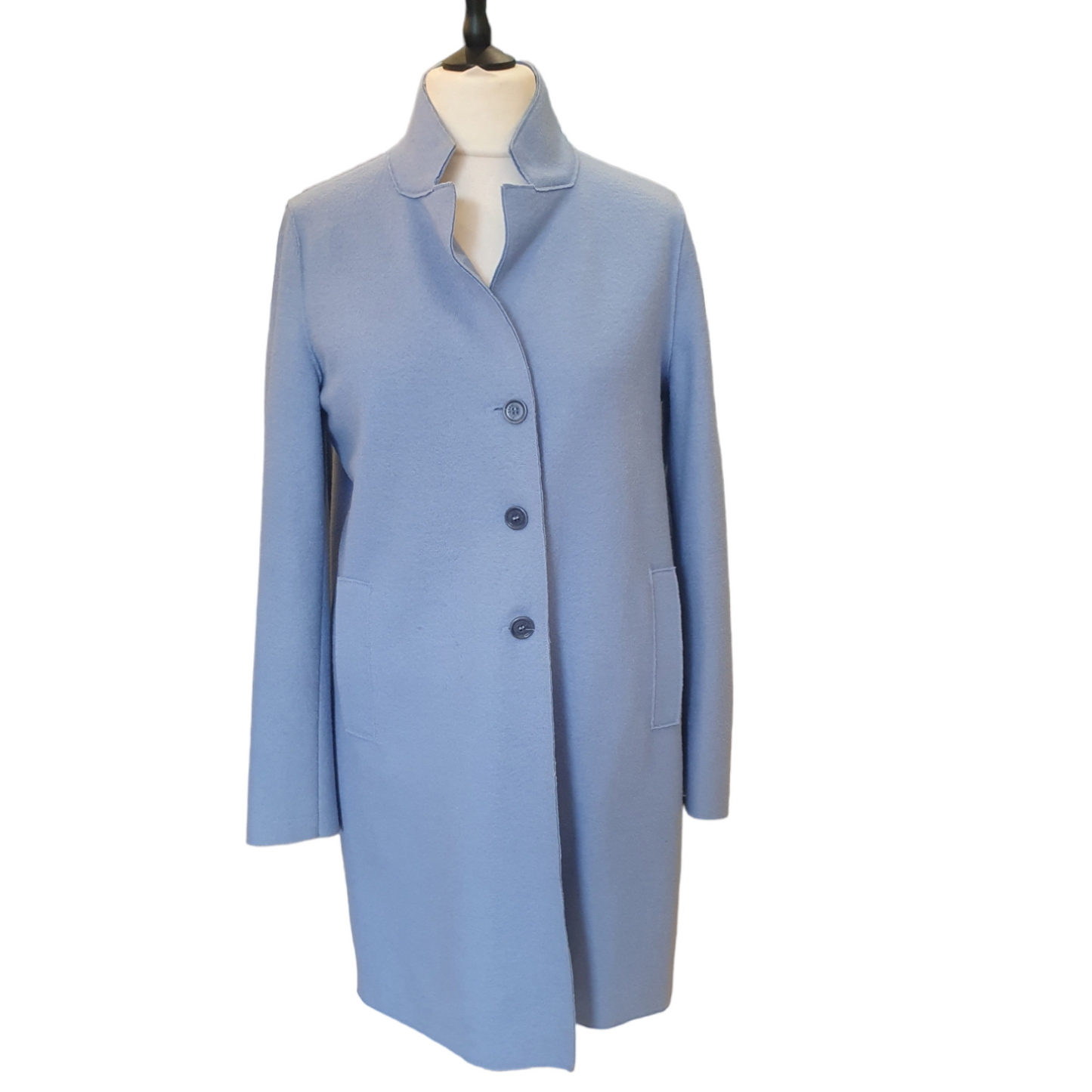 Marella Powder Blue Wool Coat, size 14