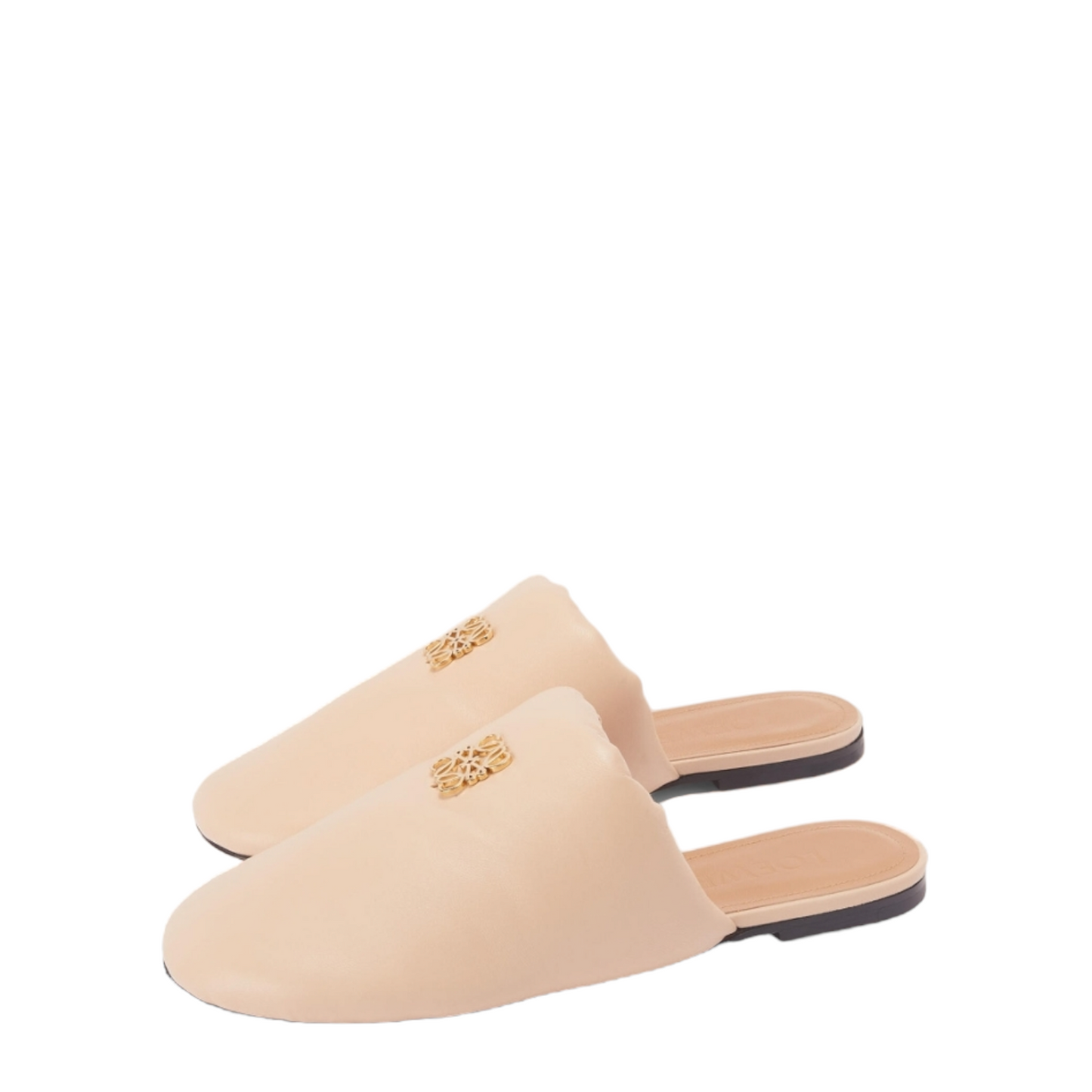 Loewe Leather padded anagram mules, size 6(slim fit, more like 5)