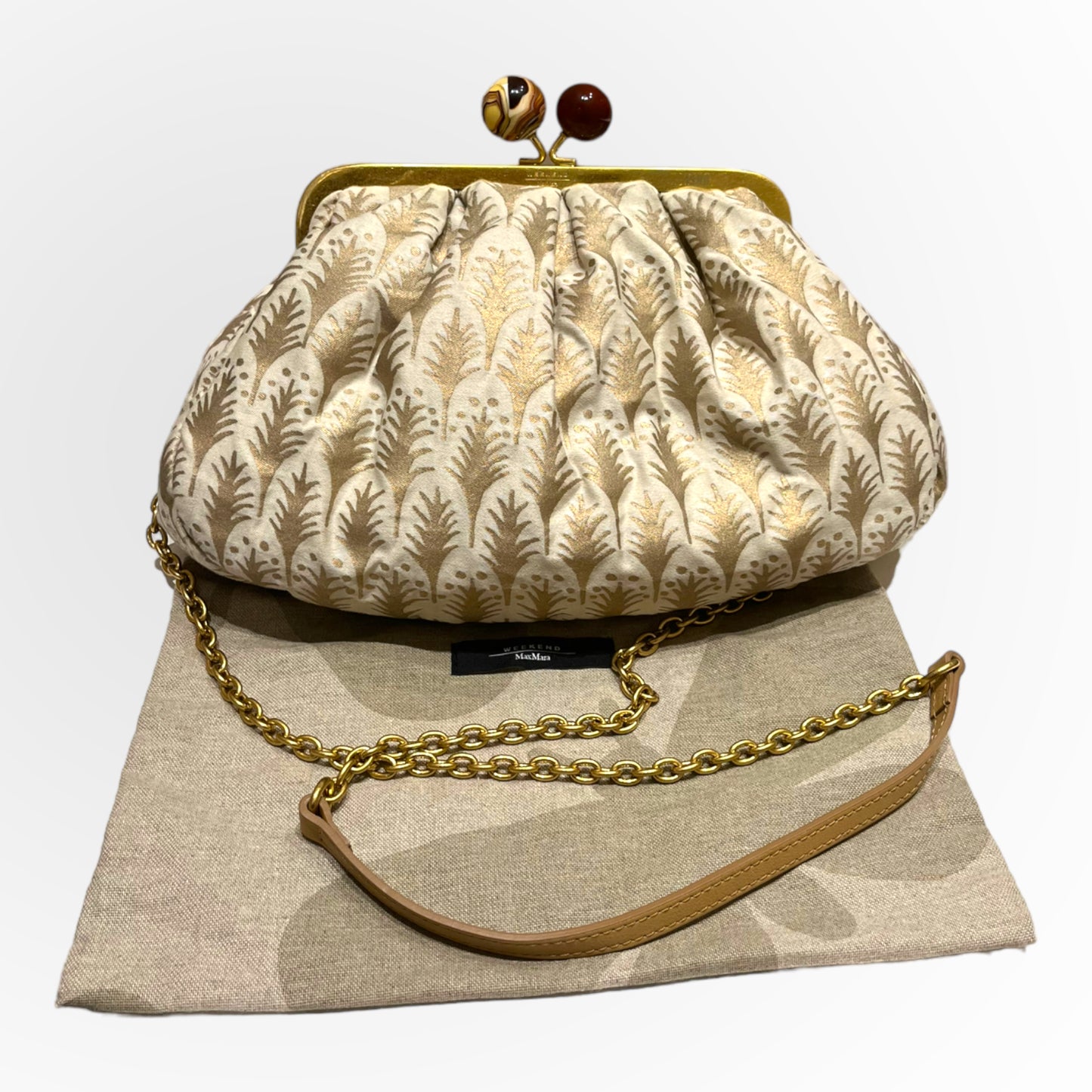 Max Mara Gold Pasticcino Bag