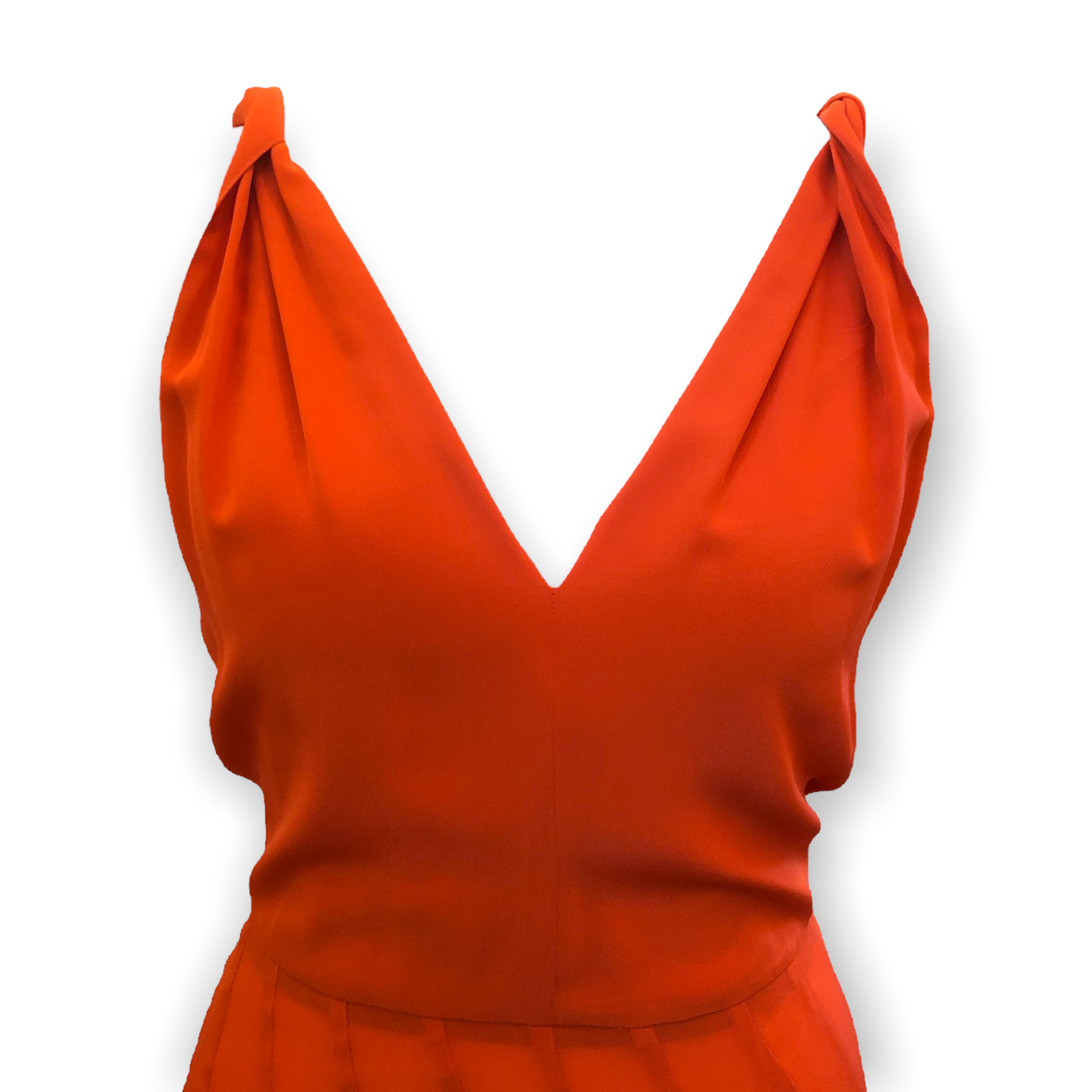 Raey Orange Silk Full Length Dress