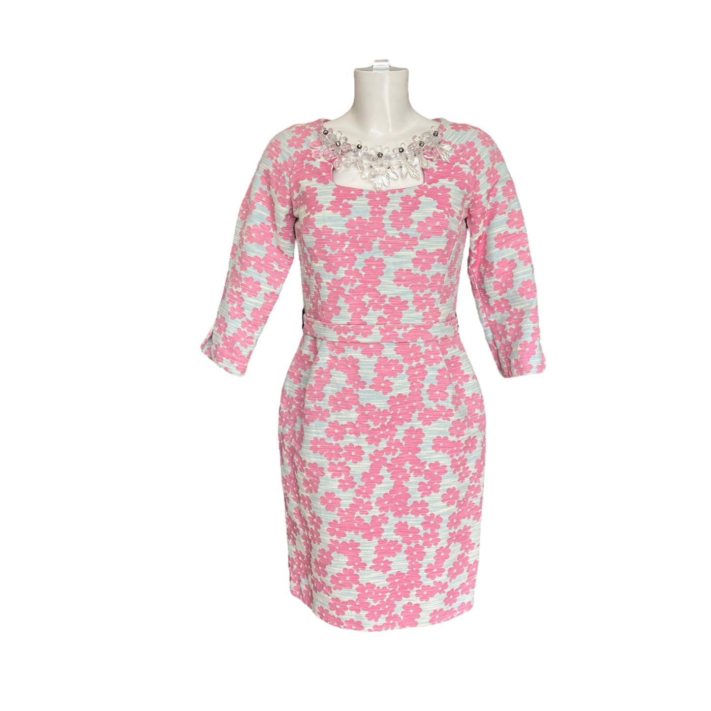Laura Bernal Pink Floral Dress