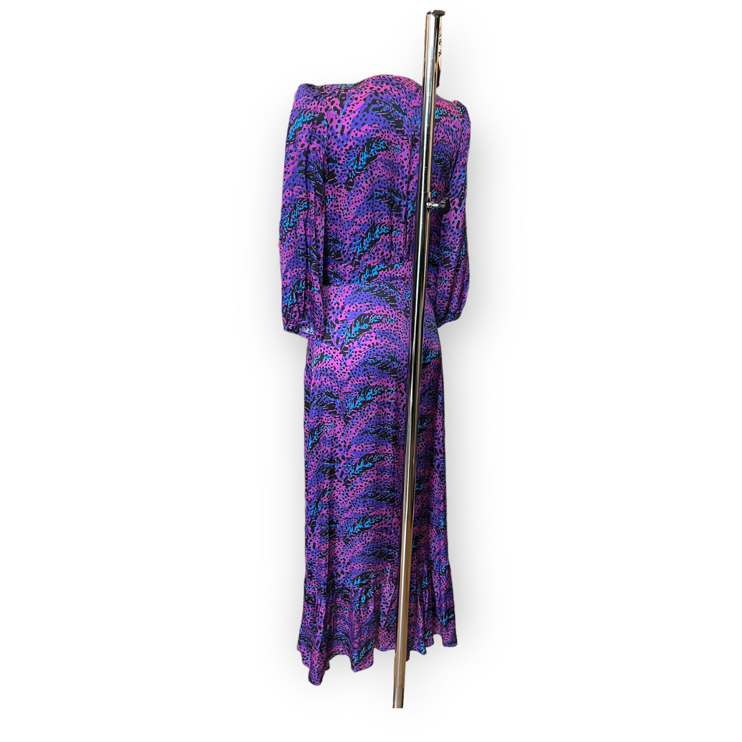 Panambi Purple Animal Print Midi Dress