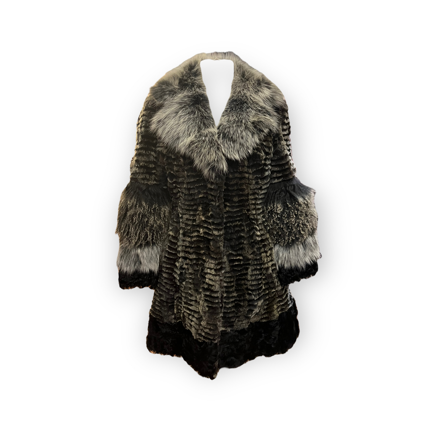 Roberto Cavalli Black Fur Coat - 10