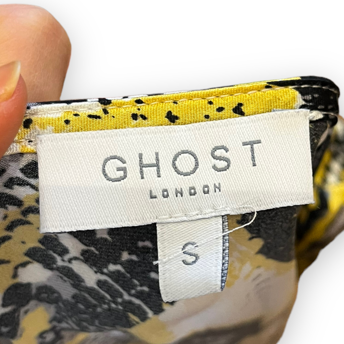 Ghost Yellow Snake Print Dress