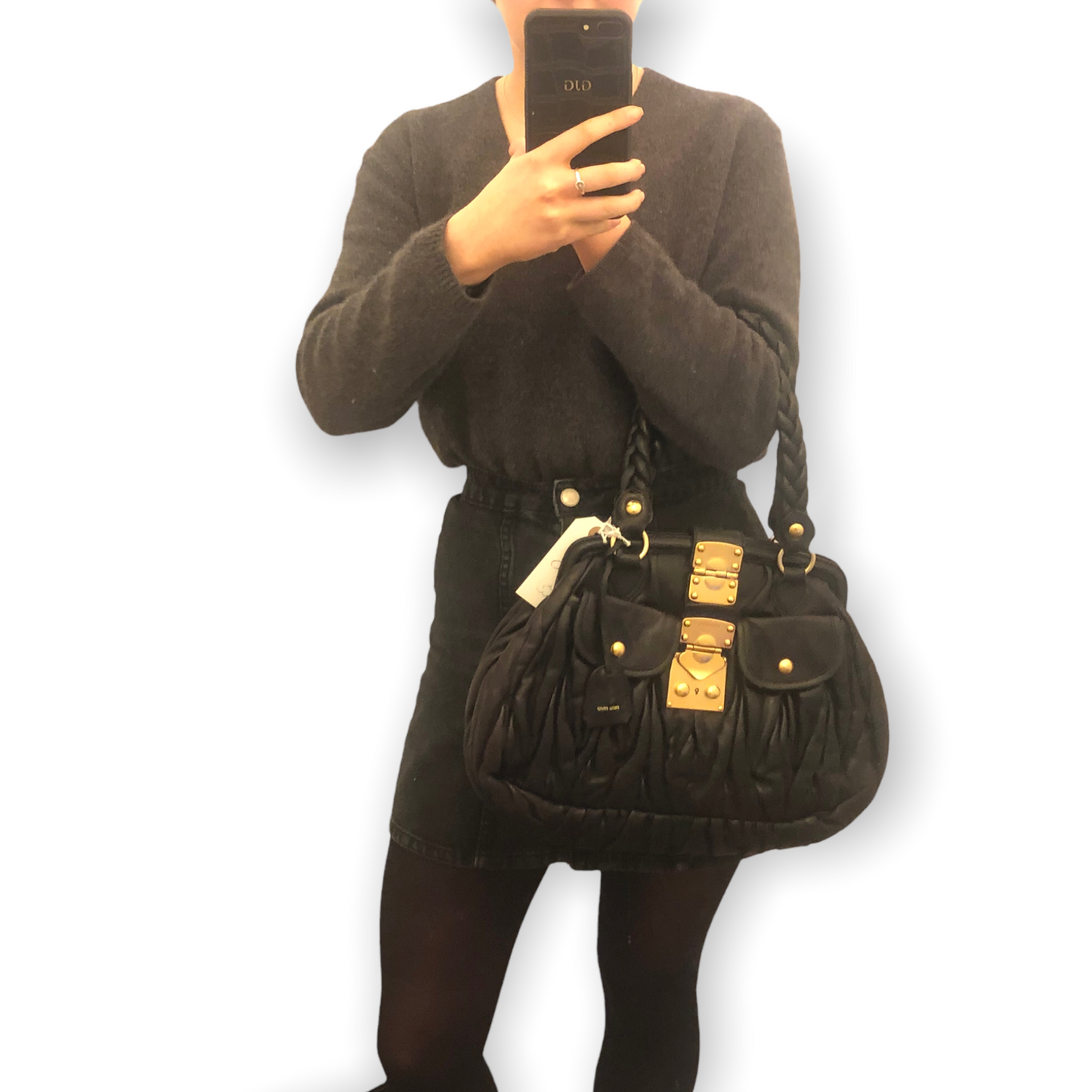 Miu Miu Quilted Leather Bag