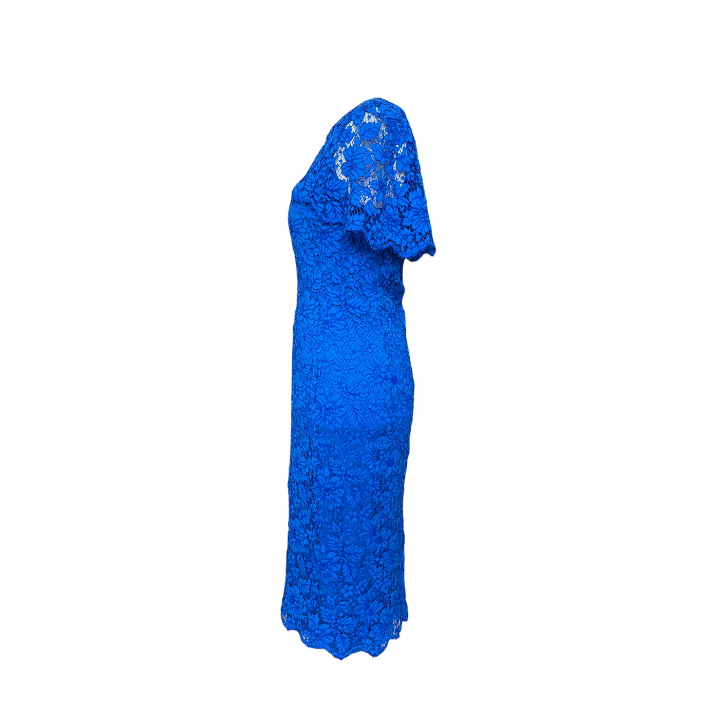 CURRENT SEASON Louise Kennedy Cobalt Blue Lace Dress