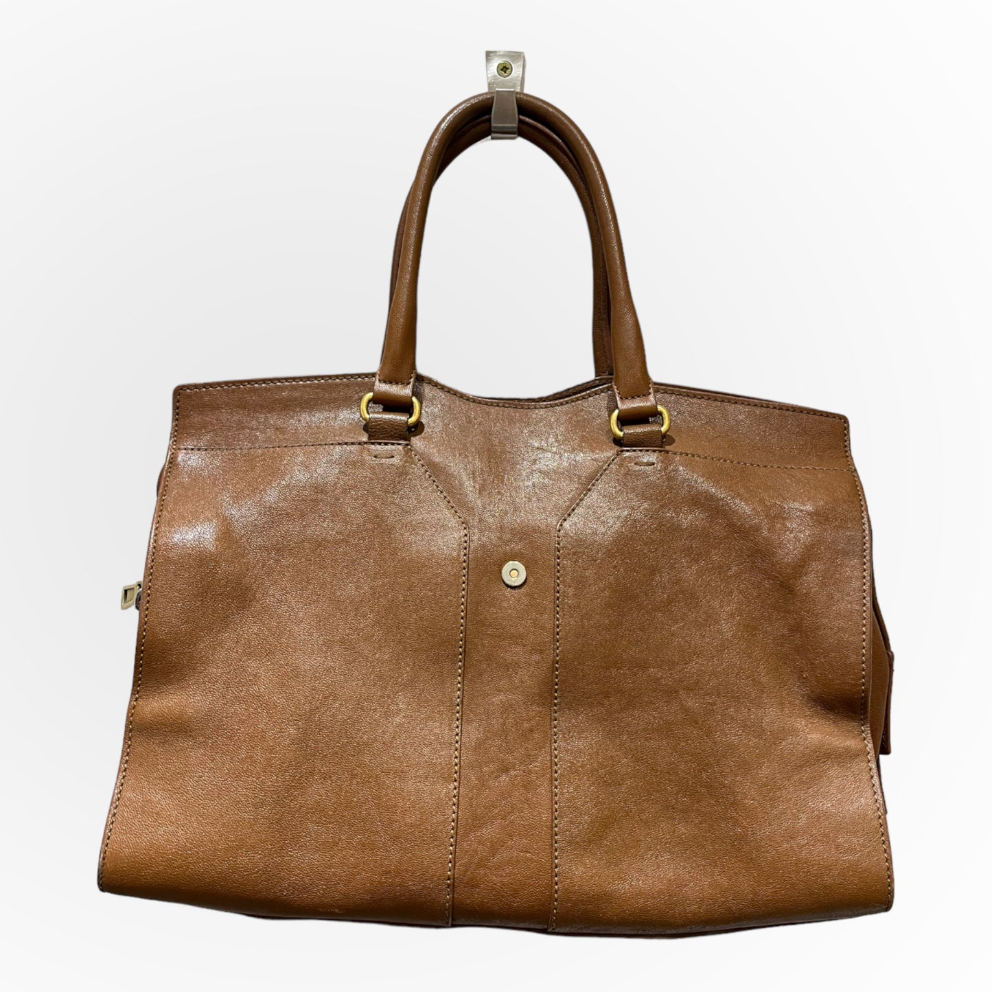 YSL Tan 'Cabas' Bag