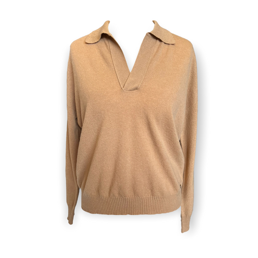 Ottod Ame Camel Cashmere Blend Sweater