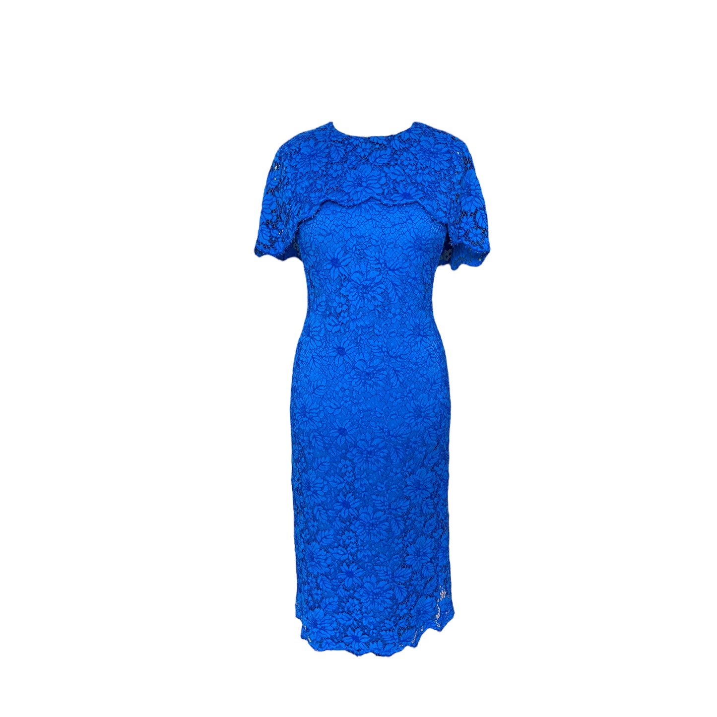 CURRENT SEASON Louise Kennedy Cobalt Blue Lace Dress