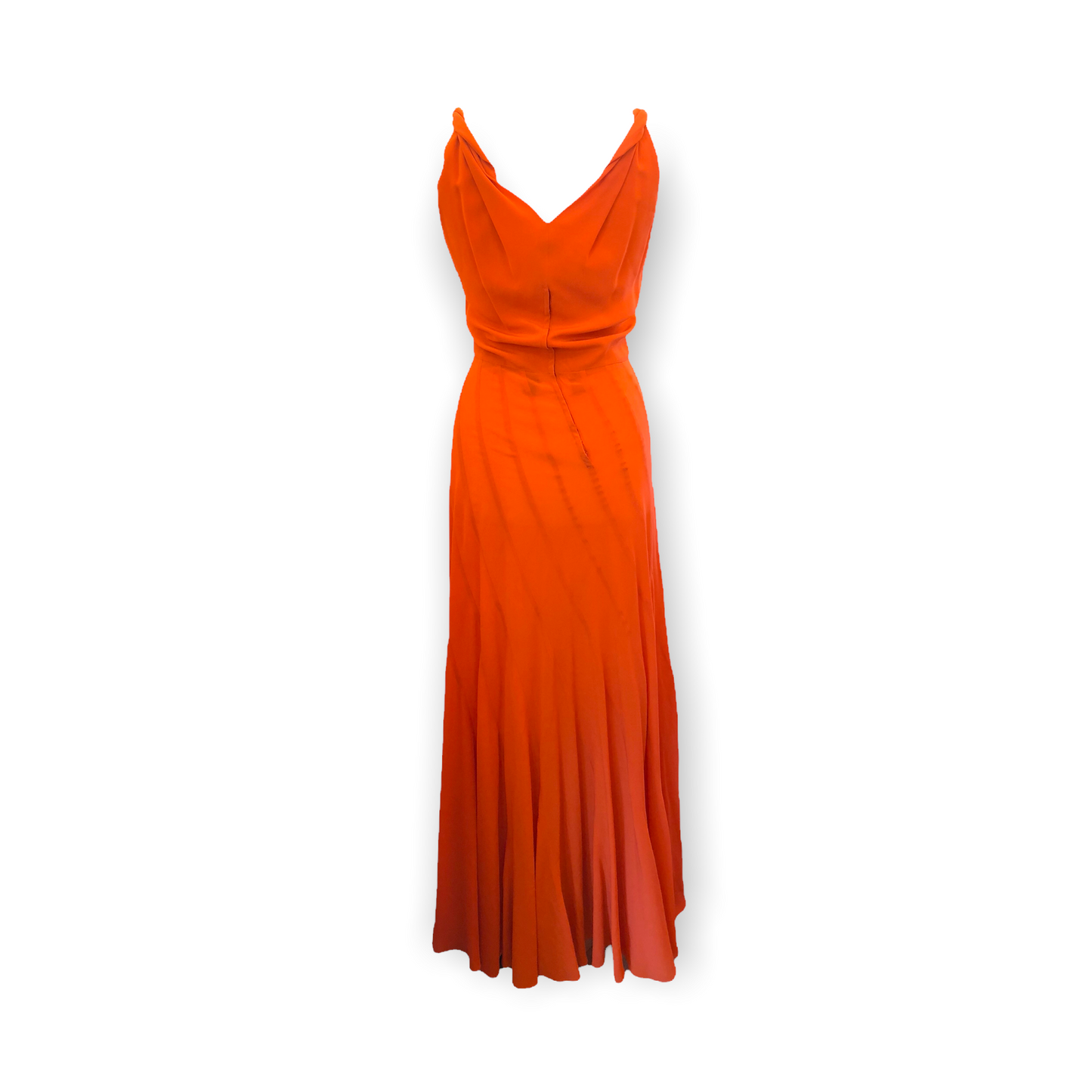 Raey Orange Silk Full Length Dress