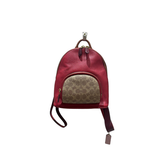 Coach Red Mini Back Pack