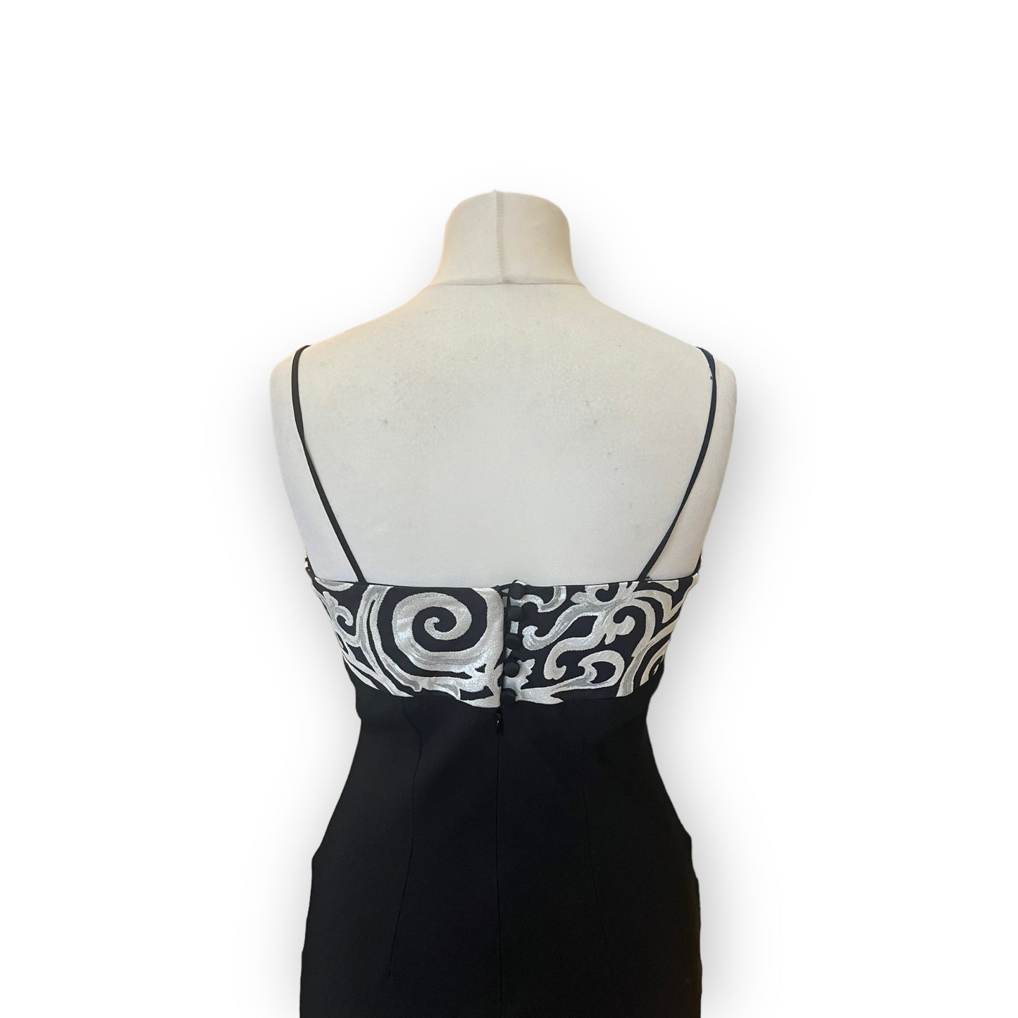 Consortium Black and Silver Formal Dress