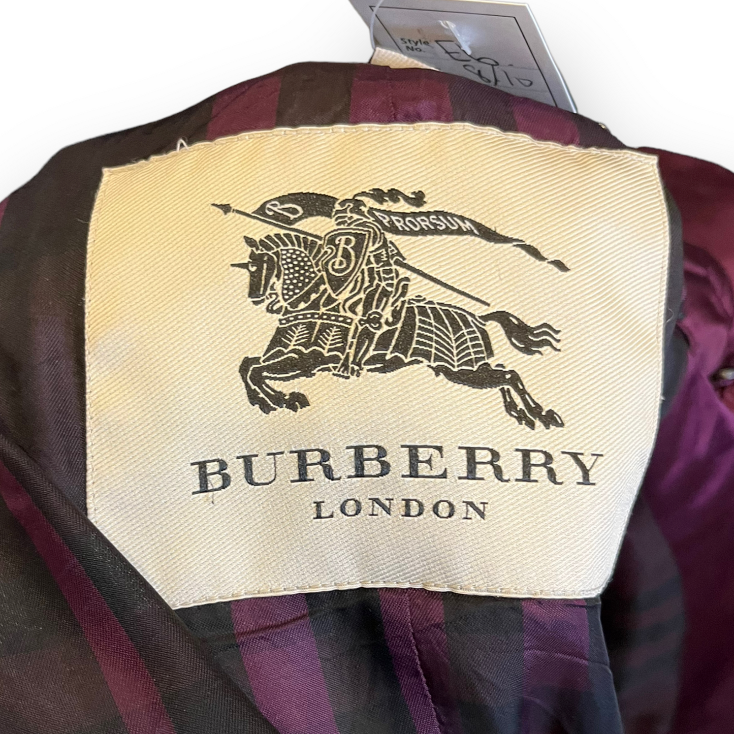 Burberry Burgundy Puffer Coat