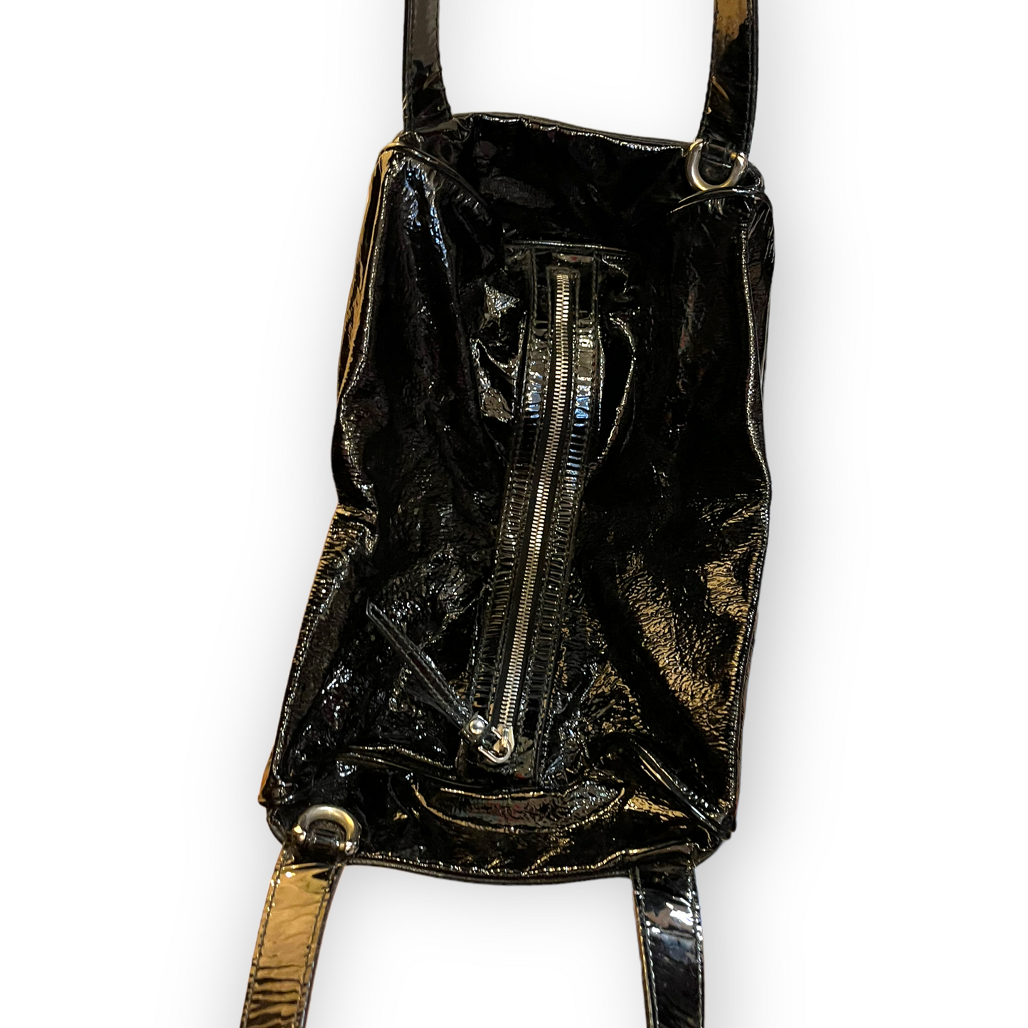 Dolce and Gabbana Black Patent Bucket Bag