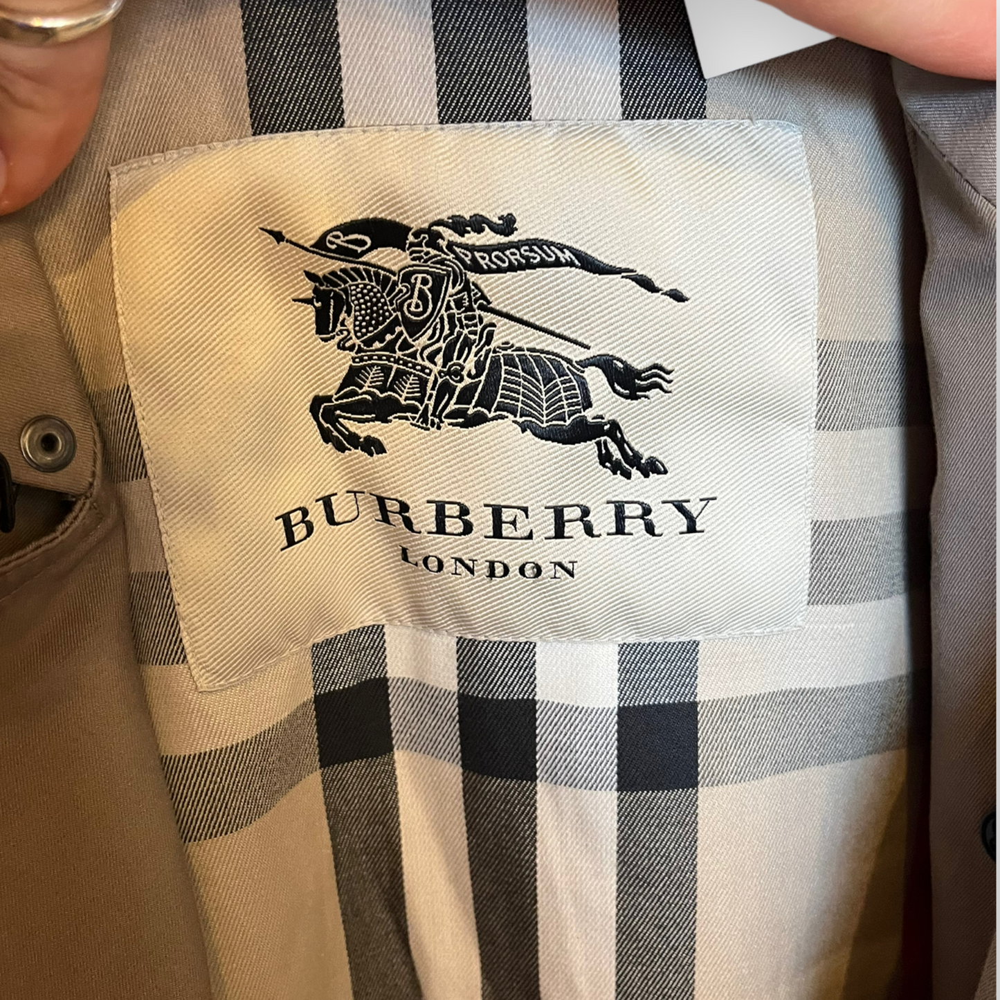 Burberry Taupe Coat