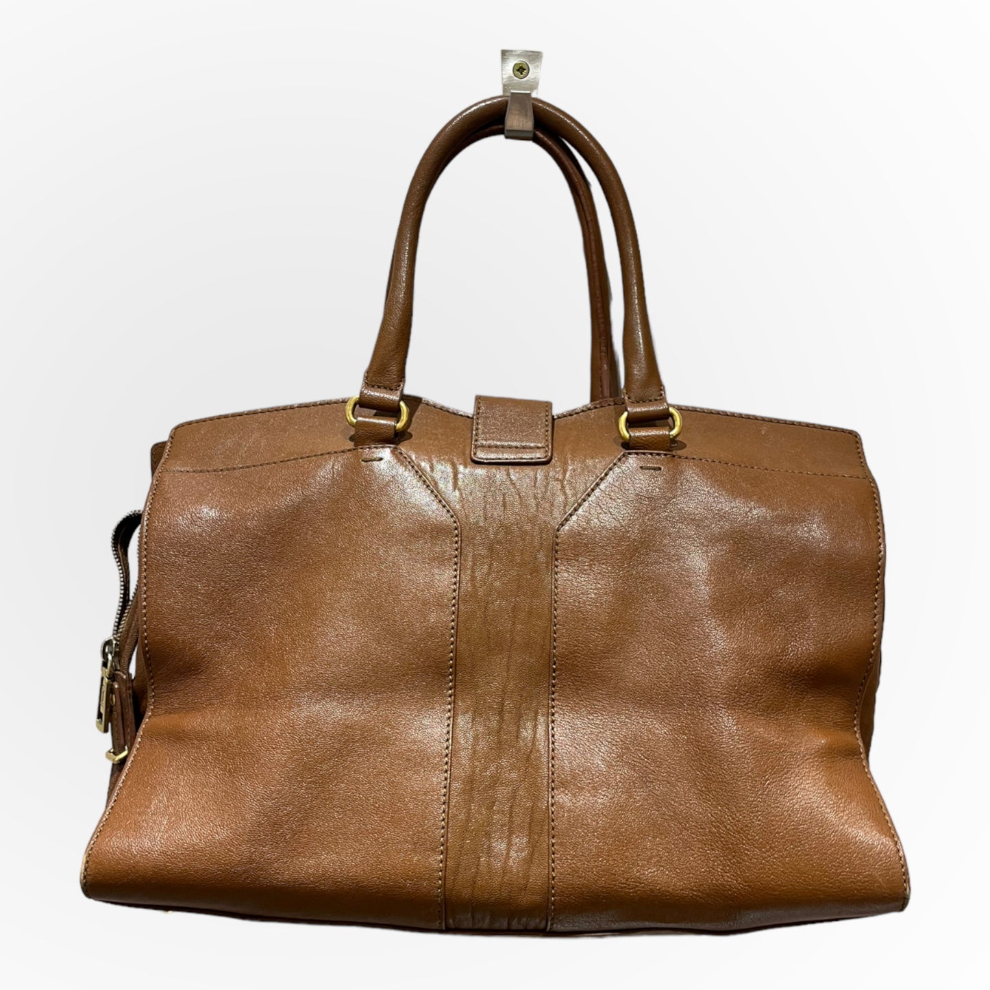 YSL Tan 'Cabas' Bag