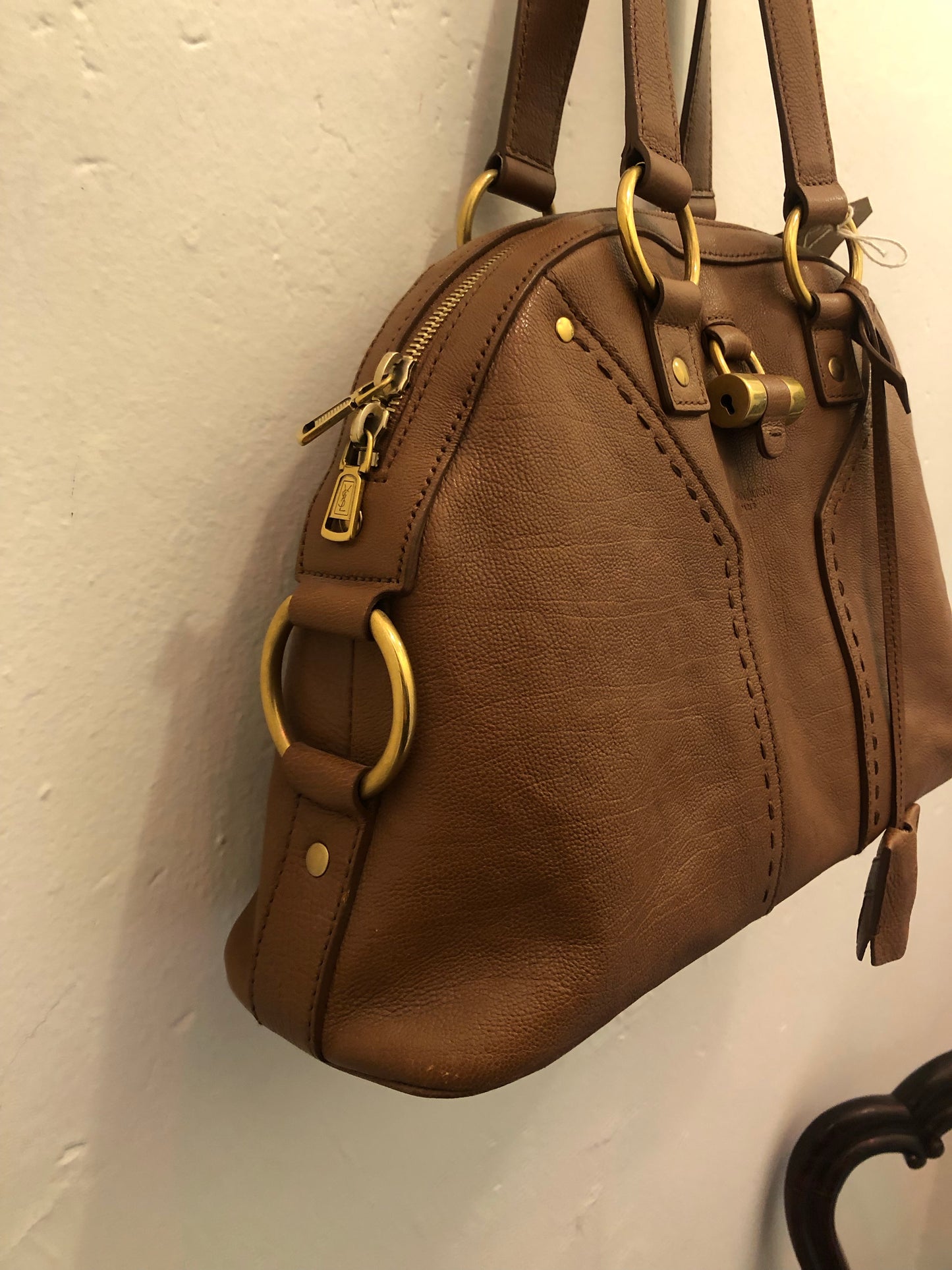 YSL ‘Muse’ Brown Leather Bag