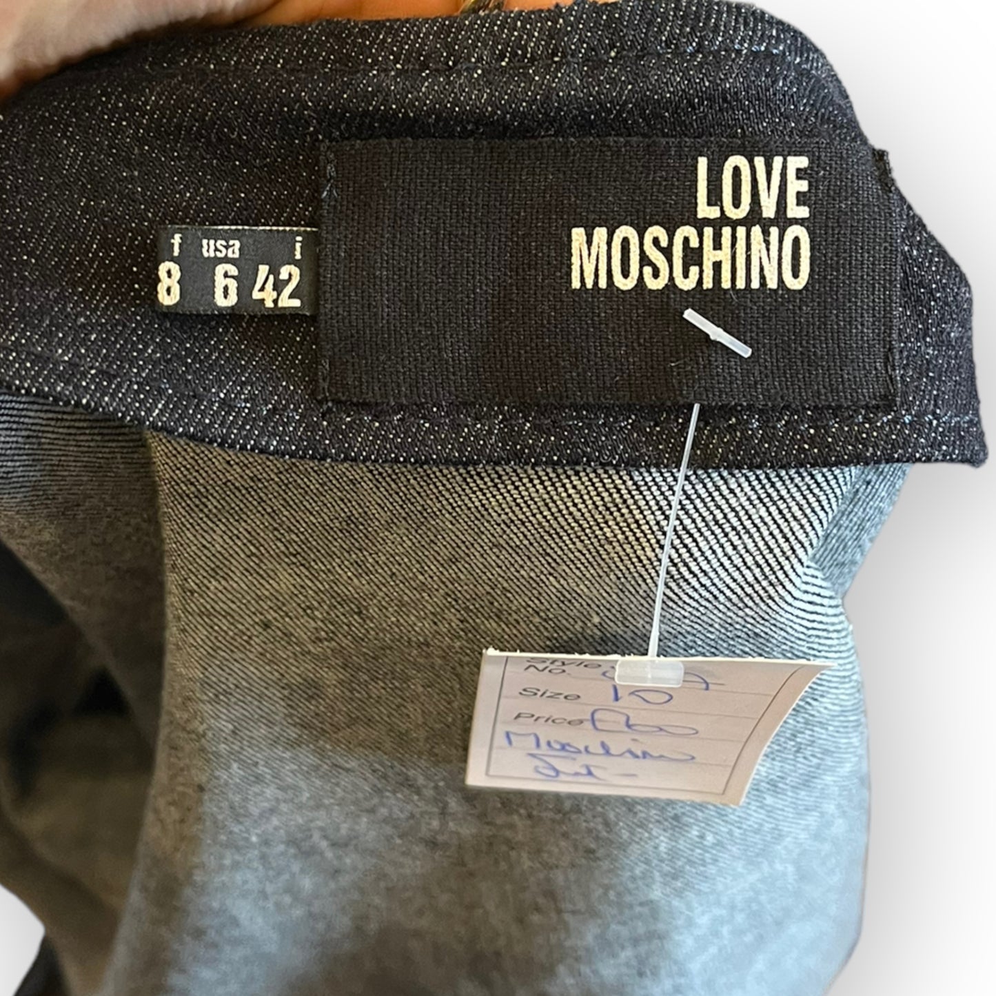 Moschino Striped Denim Jacket