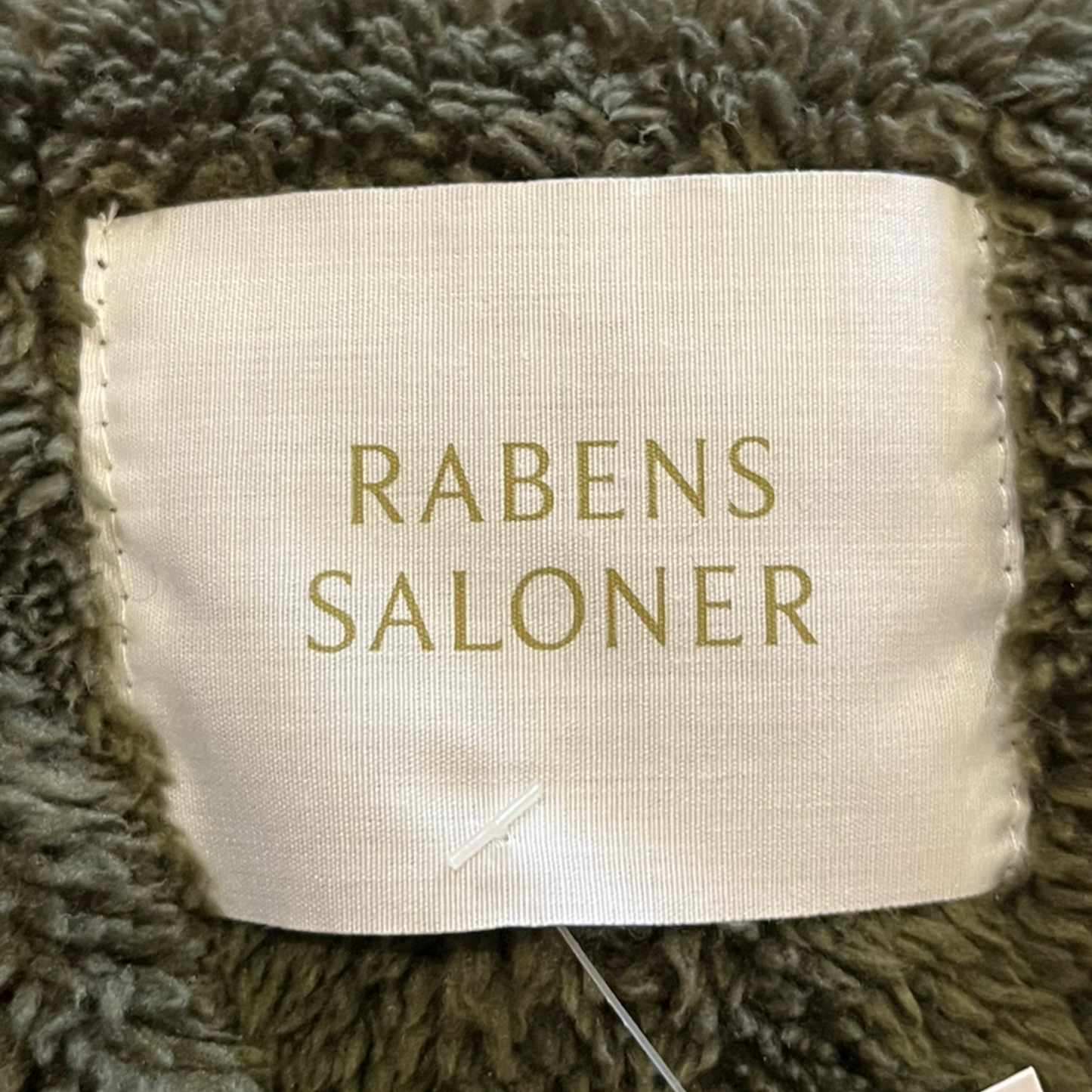 Rabens Saloner Khaki Coat with Fluffy Lining