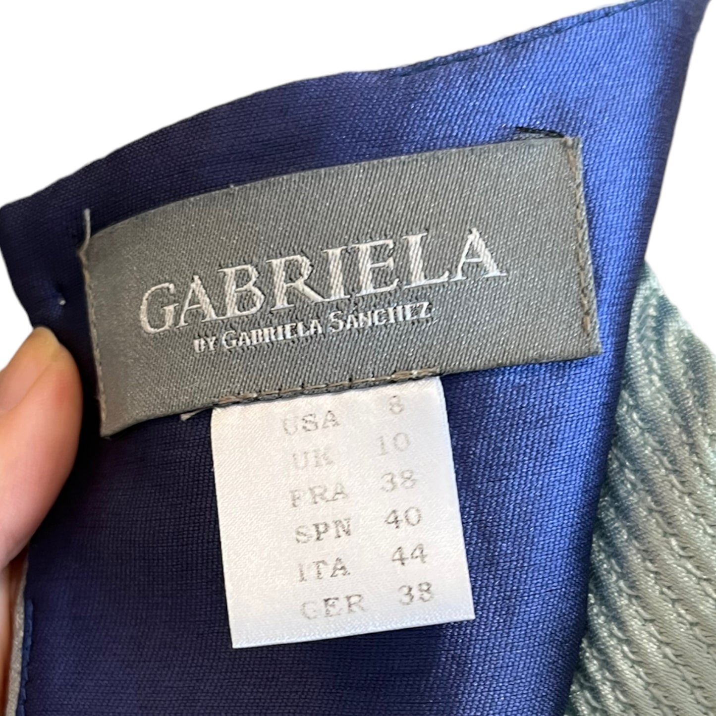 Gabriela by Gabriela Sanchez Turquoise and Blue A Line Dress and Jacket