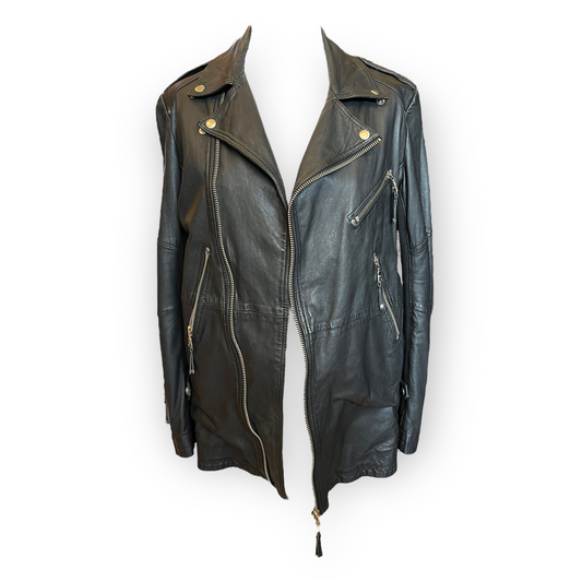 Whistles Black Leather Jacket