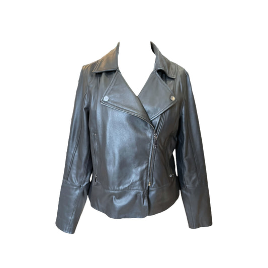 NEW Ted Baker Black Leather Jacket