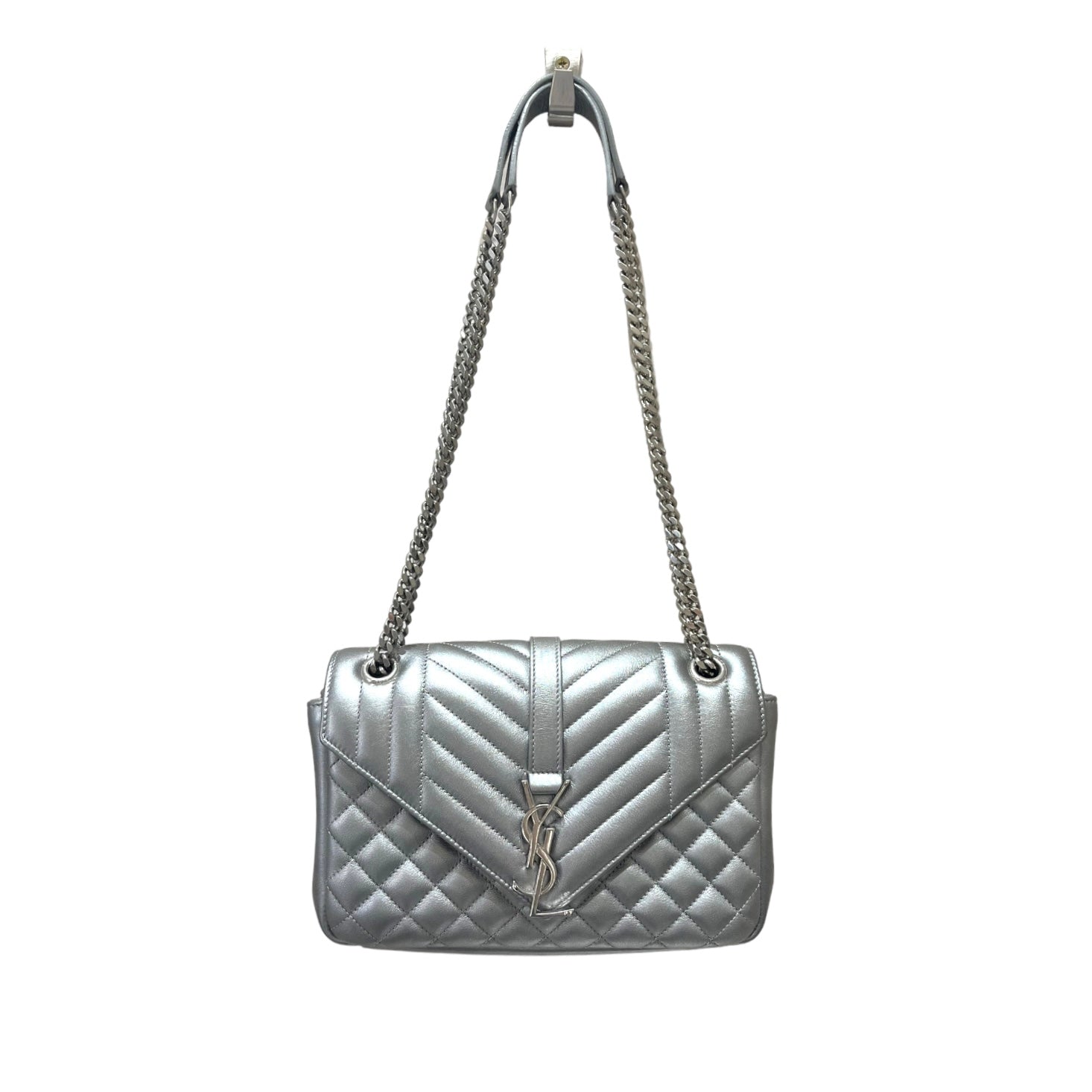 YSL Silver Envelope Bag – Deja Vu Belfast