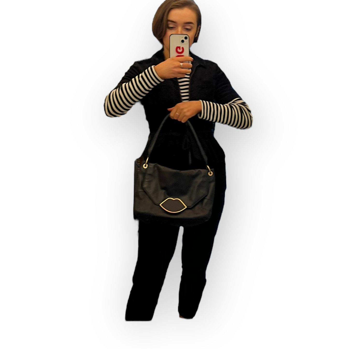 Lulu Guinness Black Shoulder Bag