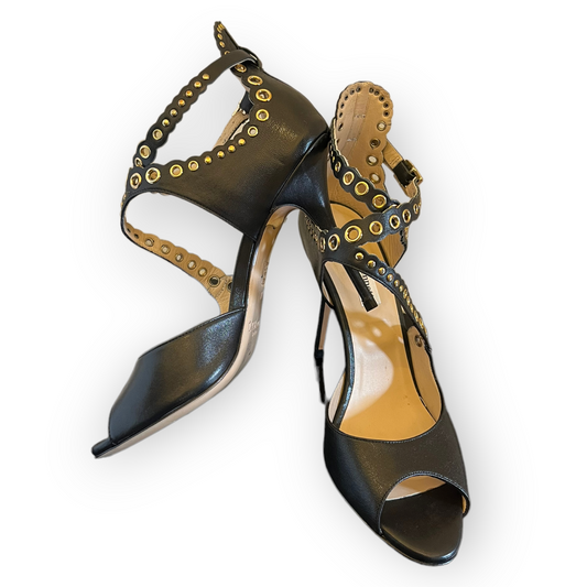 LK Bennett Black and Gold Heels