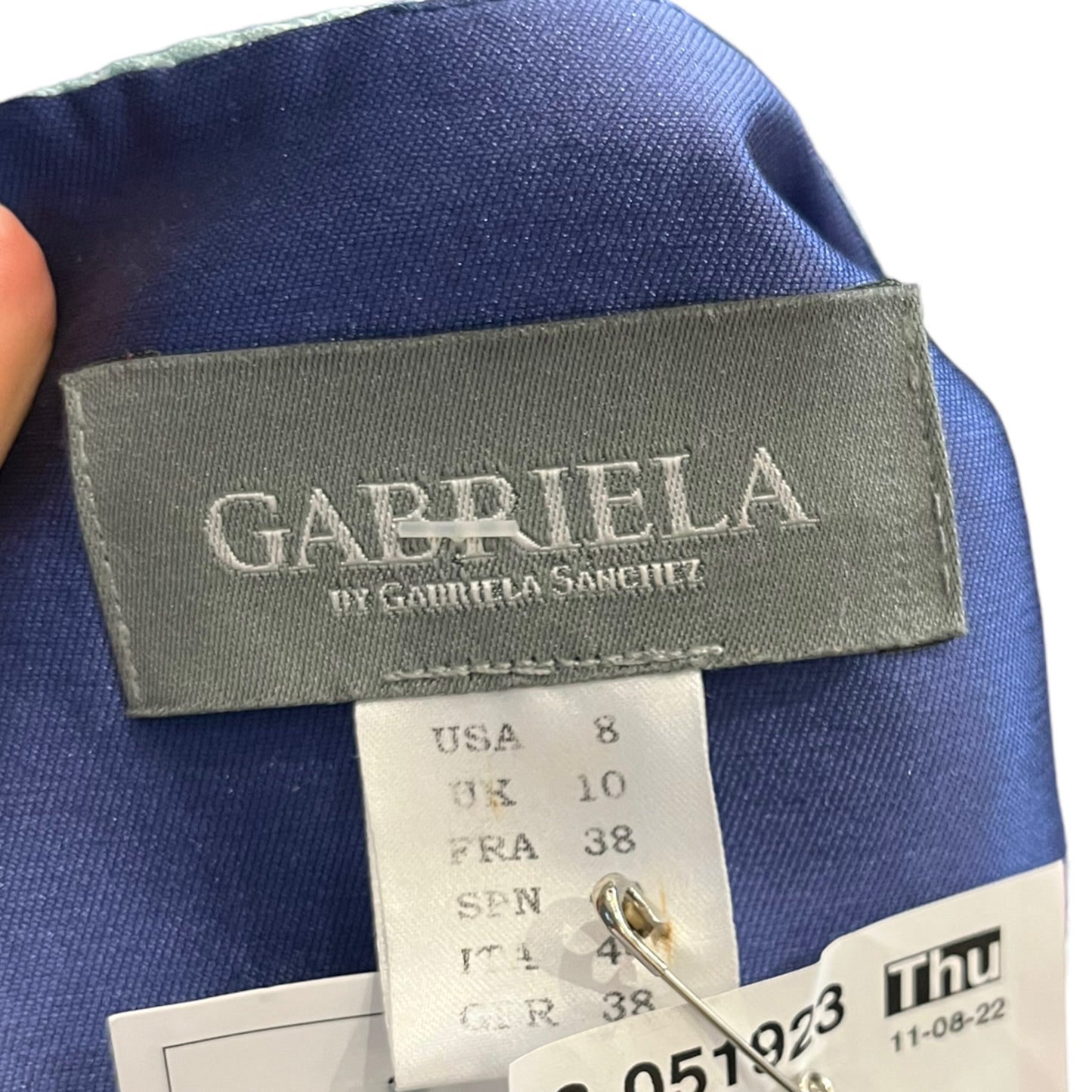 Gabriela by Gabriela Sanchez Turquoise and Blue A Line Dress and Jacket