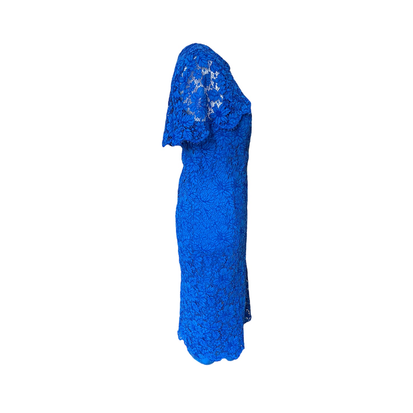 CURRENT SEASON Louise Kennedy Cobalt Blue Lace Dress